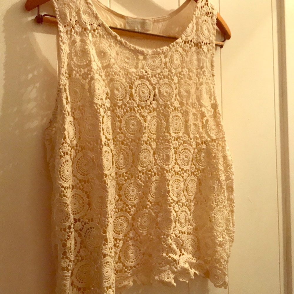 Forever 21 lace boho tank